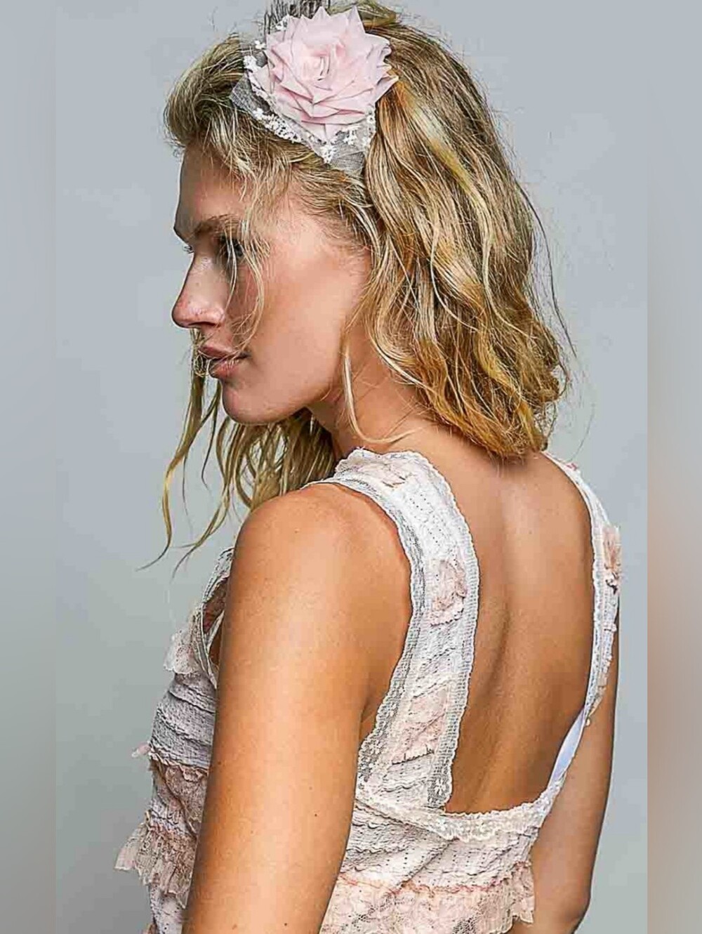 #1605 POL Blush Rose Vintage Lace Belt